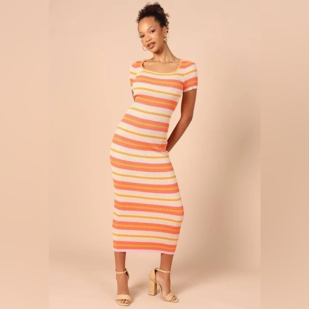 Petal + Pup Bardotte Maxi Dress - Pink